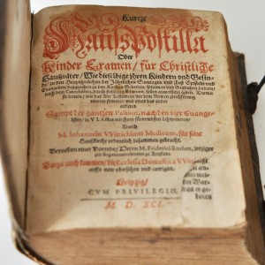 Kurtze Haußpostilla oder Kinder-Examen für Christliche ……Leipzig 1591 back-side