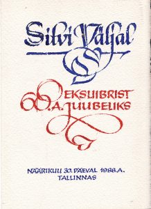 Mapp Silvi Väljalile 15  eksliibrist