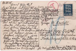 Tartu Emajõe kallas 1935 back-side