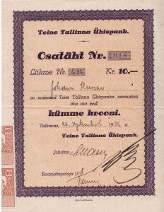 Teine Tallinna Ühispank 1929