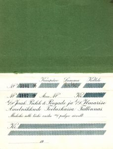 A/S Jaak Puhk & Poegade…tšekiraamat