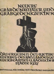 Neuere Grabdenkmäler und Grabgedenkzeichen. 1928
