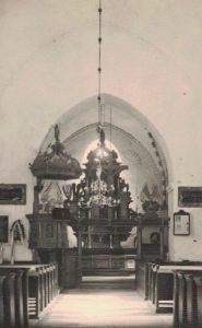 Ridala kiriku sisevaade 1935