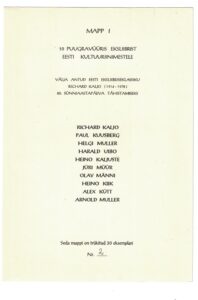 Mapp I X puugravüüris exlibrist 2/30