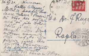 Merepuiestee 1930 back-side