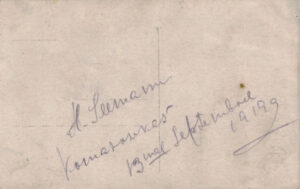 Komarovkas 1919 back-side