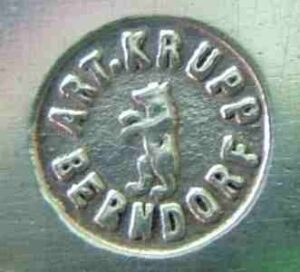 Art Krupp Berndorf  c.1875 – c.1880 back-side
