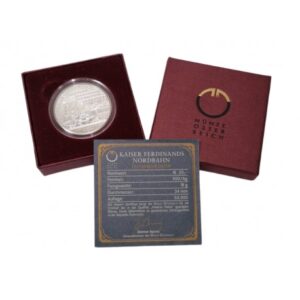 Kaiser Ferdinands-Nordbahn, 2007, Ag 900/1000, 20,00 g, PROOF nr 00181 back-side