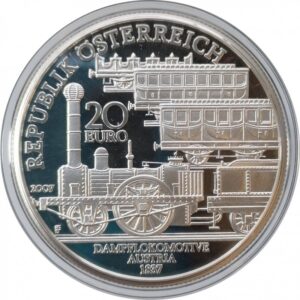Kaiser Ferdinands-Nordbahn, 2007, Ag 900/1000, 20,00 g, PROOF nr 00181