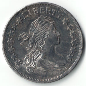 Seated Liberty Dollar Design One Troy Ounce .999 Fine Silver Round Vintage