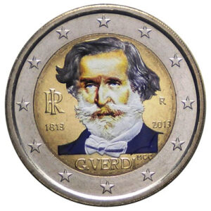 2013 * 2 euro ITALY Giuseppe Verdi colored