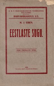 Eestlaste sugu 1922