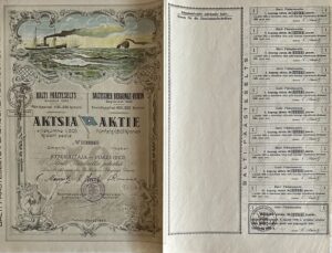 Balti Päästeseltsi 50 aksiat 1930 Tallinn back-side