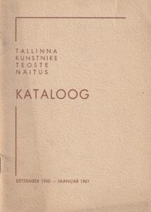 Tallinna kunstnike teoste näituse kataloog 1960