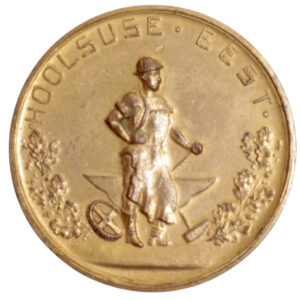 Tartu Eesti Põllumeeste Selts kuldmedal 1920ndad back-side