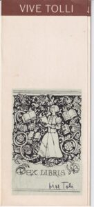 Vive Tolli signeeritud kataloog