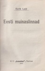 Eesti muinasinnad. 1923