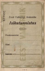 Isikutunnistus 1923